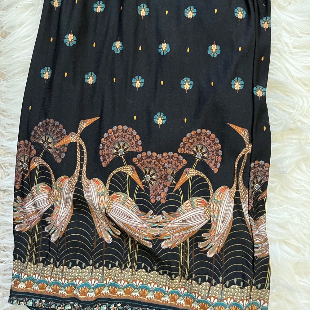 FARM Rio Wide Leg Sleeveless Jumpsuit Size P or Small. Black Criss Cross Back.